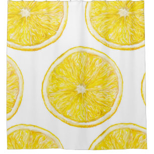 Wasserfarbenes nahtloses Muster mit reifer Streife Duschvorhang