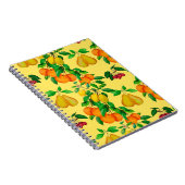 Wasserfarbenes nahtloses Muster mit Zitrusfrüchten Notizblock (Rechte Seite)