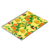 Wasserfarbenes nahtloses Muster mit Zitrusfrüchten Notizblock (Linke Seite)