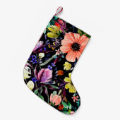 Wasserfarbenes, nahtloses Muster. Verschiedene Kno Kleiner Weihnachtsstrumpf (Vorderansicht (hängend))