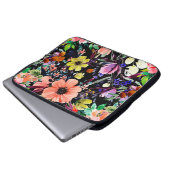 Wasserfarbenes, nahtloses Muster. Verschiedene Kno Laptopschutzhülle (Vorne Knopf)