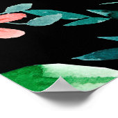 Wasserfarbenes, nahtloses Muster. Verschiedene Kno Poster (Ecke)