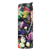 Wasserfarbenes, nahtloses Muster. Verschiedene Kno Thermosbecher (Nach links gedreht)