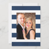 Wasserfarbenes Nautical Themed Floral Wedding Foto Save The Date (Rückseite)