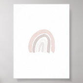 Wasserfarbenes neutrales Rainbow-Bohopposter Poster (Vorne)