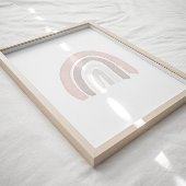 Wasserfarbenes neutrales Rainbow-Bohopposter Poster