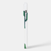 Wasserfarbenes niedliches Kaktusmuster. Grünpflanz iPhone Hülle (Linke Seite)