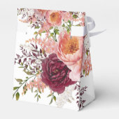 Wasserfarbenes Peony-Brautparty Geschenkschachtel (Rückseite)