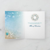 Wasserfarbenes Pferd Art Beach Weihnachten (Innenseite)