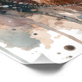 Wasserfarbenes Pferd-Art-Poster Poster (Ecke)