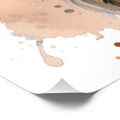 Wasserfarbenes Pferd-Art-Poster Poster (Ecke)