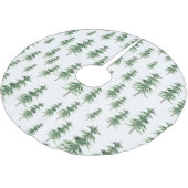 Wasserfarbenes Pine Tree Muster Polyester Weihnachtsbaumdecke (Schrägansicht)