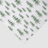 Wasserfarbenes Pine Tree Muster Seidenpapier (Ausschnitt)