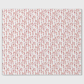 Wasserfarbenes Pussy-Willow Muster: Naturschönheit Geschenkpapier (Flach)