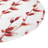 Wasserfarbenes Pussy-Willow Muster: Naturschönheit Schneidebrett (Ecke)