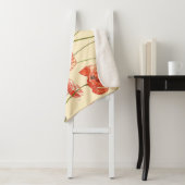Wasserfarbenes rotes Muster. Sherpadecke (Beispiel)