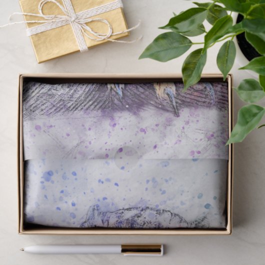 Wasserfarbenes Schüssel Seidenpapier (Geschenk)