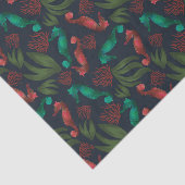 Wasserfarbenes Seepferd Blaues Wassermuster Seidenpapier (Ausschnitt)