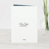 Wasserfarbenes Segelboot Auf einem See zum Beileid Karte (Rückseite)