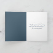 Wasserfarbenes Segelboot Auf einem See zum Beileid Karte (Innenseite)