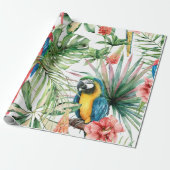 Wasserfarbenes tropisches nahtloses Muster mit Pap Geschenkpapier (Ungerollt)