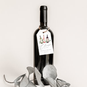 Wasserfarbenes Weintrio Gefallen an der Liebe Gefa Geschenkanhänger