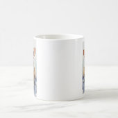 Wasserfarbenes Welsh Pembroke Corgi Kaffeetasse (Mittel)