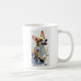 Wasserfarbenes Welsh Pembroke Corgi Kaffeetasse