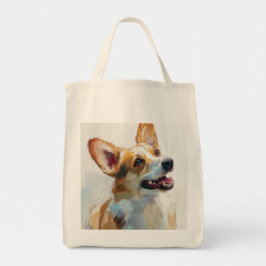 Wasserfarbenes Welsh Pembroke Corgi Tragetasche