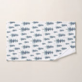 Wasserfarbenes Winterpine-Baumuster Badhandtuch Set (Handtuch)