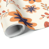 Wasserfarbenfall Bläserndes Nahtloses Muster Geschenkpapier (Rolleneckpunkt)