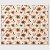 Wasserfarbenfall Bläserndes Nahtloses Muster Geschenkpapier (Flach)