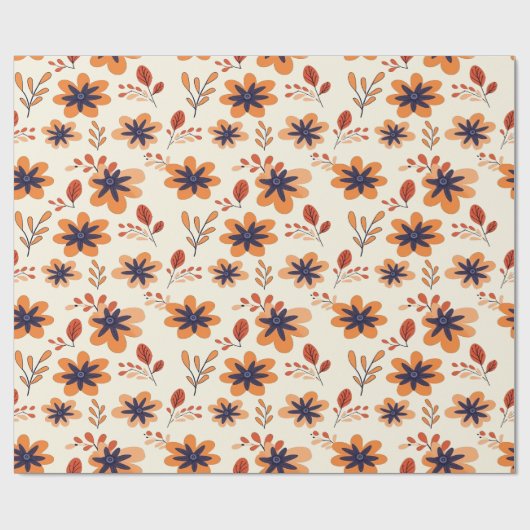 Wasserfarbenfall Bläserndes Nahtloses Muster Geschenkpapier (Flach)