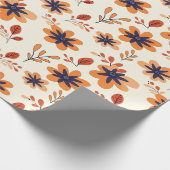 Wasserfarbenfall Bläserndes Nahtloses Muster Geschenkpapier (Ecke)