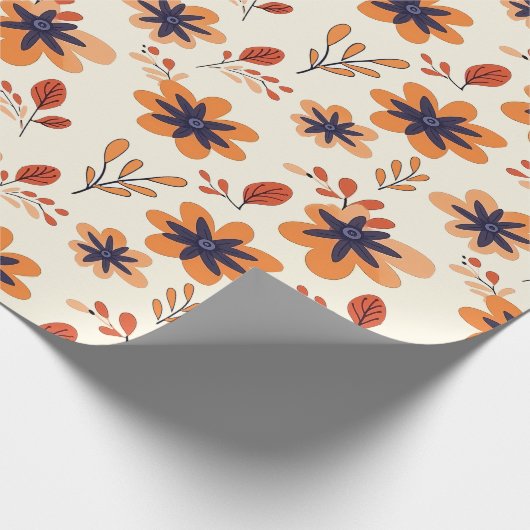 Wasserfarbenfall Bläserndes Nahtloses Muster Geschenkpapier (Ecke)