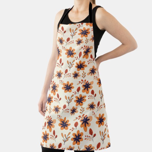 Wasserfarbenfall Bläserndes Nahtloses Muster Schürze (InSitu)