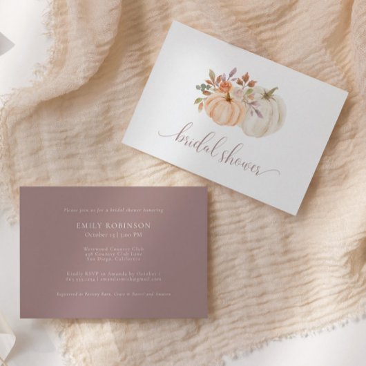 Wasserfarbenfall Blumenweißpumpen-Brautparty Einladung