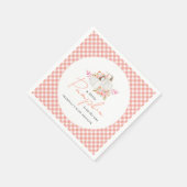 Wasserfarbenfall Floral Kleine Pumpkin Babydusche Serviette (Ecke)