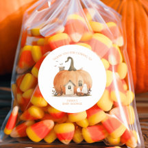 Wasserfarbenfall Halloween Danke Baby Dusche