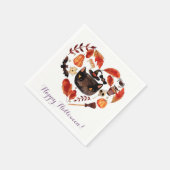 Wasserfarbenfall Halloween-Party Niedlich Whimsist Serviette (Ecke)