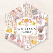 Wasserfarbenfall Handgemalt Personalisiert Untersetzer (Vorderseite)