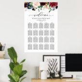 Wasserfarbenfall Herbstwochenende Poster (Heimbüro)
