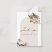 Wasserfarbenfall in Liebe Brautparty Blume Pump Mitteilungskarte (Vorderseite)