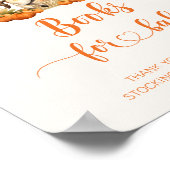 Wasserfarbenfall Kürbisbücher für Säuglinge Karuss Poster (Ecke)