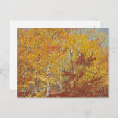 Wasserfarbenfall Postkarte (Vorne/Hinten)