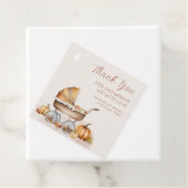 Wasserfarbenfall Pumpkin Baby Dusche Geschenkanhänger (Beispiel)