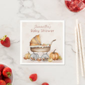 Wasserfarbenfall Pumpkin Baby Dusche Serviette (Beispiel)