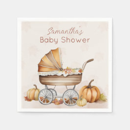 Wasserfarbenfall Pumpkin Baby Dusche Serviette
