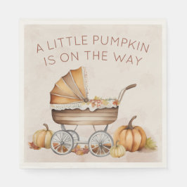 Wasserfarbenfall Pumpkin Baby Dusche Willkommen Serviette