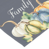 Wasserfarbenfall Pumpkin Navy Blue Kurzer Tischläufer (Ecke)